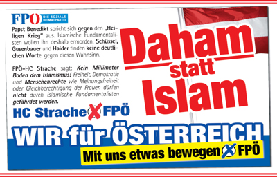 FPÖ-Wahlwerbung